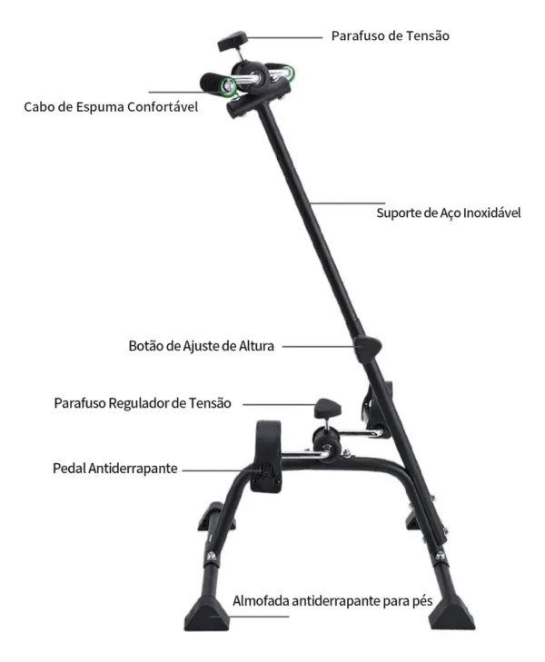 Mini bike fisioterapia portátil com movimento de mãos - Imagem 8