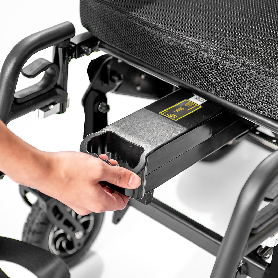 Cadeira de rodas motorizada POP S Cinza PowerLite - Imagem 2